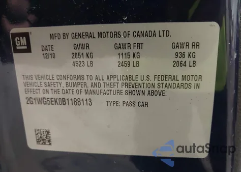 2G1WG5EK0B1188113
